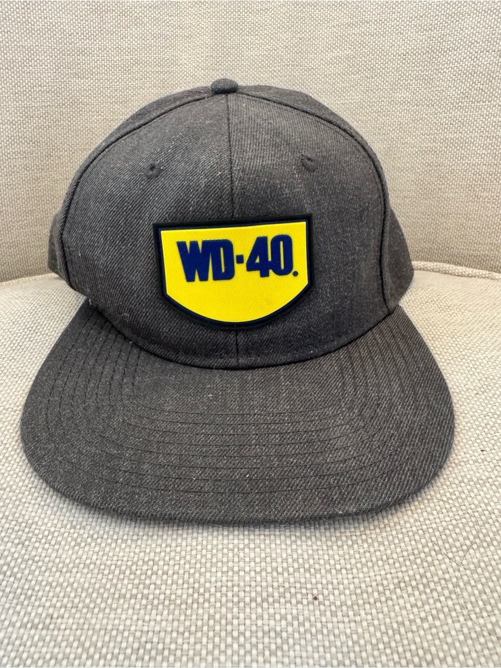 WD-40 Grey Patch Logo Snapback Hat